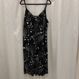 Torrid Black and White Star Midi Dress